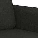 vidaXL Ensemble de canapés 4 Pièces avec coussins noir tissu