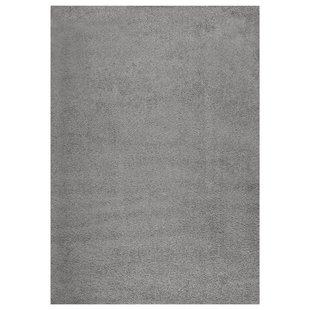 vidaXL Tapis shaggy à poils longs Gris 140x200 cm