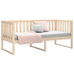 vidaXL Lit de jour sans matelas 100x200 cm bois de pin massif