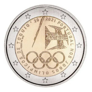 2 euros commémorative Portugal 2021 - Jeux Olympiques Tokyo.