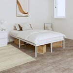 vidaXL Cadre de lit métal blanc 120x190 cm