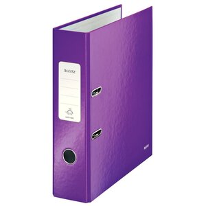 Classeur à levier WOW 180° A4 plastifié, Dos 80 mm Capacité 600 feuilles - Violet