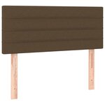 vidaXL Sommier à lattes de lit avec matelas Marron foncé 100x200 cm