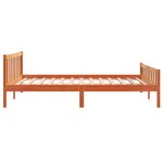 vidaXL Cadre de lit sans matelas cire marron 160x200cm bois pin massif