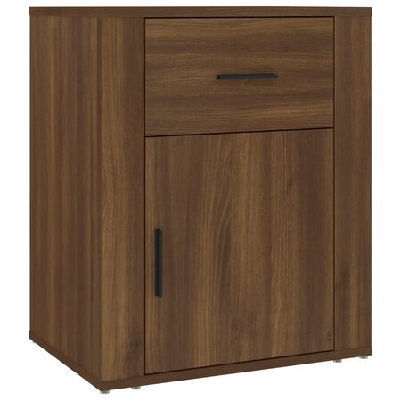 vidaXL Table de chevet Chêne marron 50x36x60 cm Bois d'ingénierie