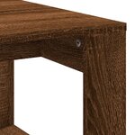 vidaXL Table basse chêne marron 102x50x35 cm bois d'ingénierie