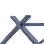 vidaXL Cadre de lit d'enfant Gris Bois de pin massif 80x160 cm