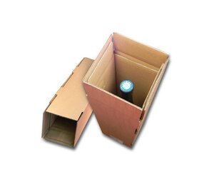 Lot de 100 cartons spécifiques pour expédier 1 bouteille