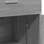 vidaXL Buffet sonoma gris 60x30x84 cm bois d'ingénierie