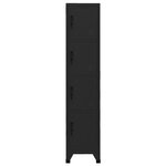 vidaXL Armoire à casiers Noir 38x45x180 cm Acier