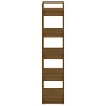 vidaXL Bibliothèque/Cloison Marron miel 60x35x160 cm Bois massif