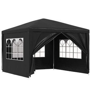vidaXL Tente de réception 3 x 3 m Anthracite