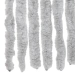 vidaXL Rideau anti-mouches gris 90x220 cm chenille