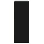 vidaXL Buffet noir 60x31x84 cm bois d'ingénierie
