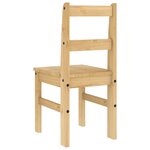 vidaXL Chaises à manger lot de 2 Panama 40x46x90 cm bois massif de pin