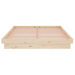 vidaXL Cadre de lit sans matelas bois massif