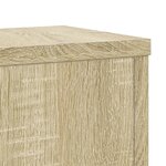 vidaXL Supports pour plantes 2 Pièces chêne sonoma bois d'ingénierie