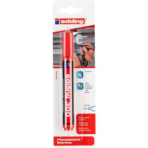 Marqueur Permanent 300 blister de 1 rouge 1 5-3 mm EDDING