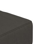 vidaXL Canapé-lit à 2 places avec deux oreillers Gris foncé Velours