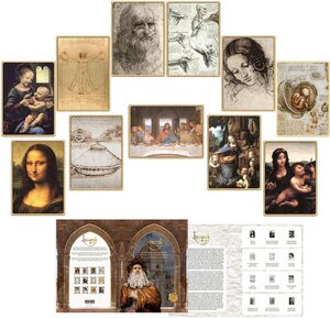 Pièce de monnaie en Or 1 Dollar g 0.062 (1/500 oz) Millésime 2023 Vincent Masterpieces DA VINCI MASTERPIECES