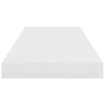 vidaXL Étagère murale flottante 4 Pièces Blanc brillant 60x23 5x3 8cm MDF