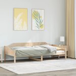 vidaXL Cadre de lit sans matelas 90x200 cm bois de pin massif