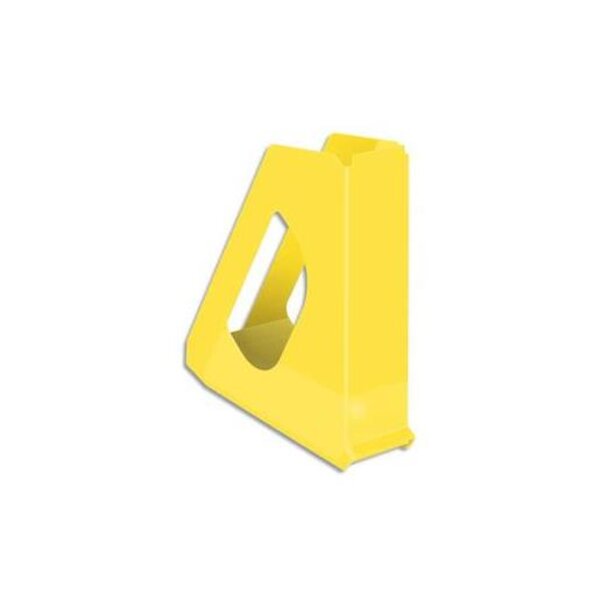 Porte-revues Vivida en PVC oeillet et porte-étiquette au dos L7,2 jaune ESSELTE