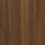 vidaXL Armoire à tiroirs avec roulettes Chêne marron Bois d'ingénierie