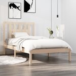 vidaXL Cadre de lit Bois de pin massif 90x200 cm