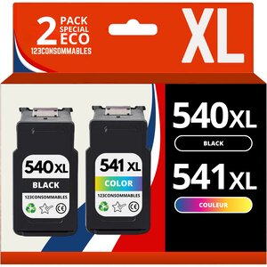 CANON PG-540XL/CL-541XL - Pack 2 cartouches compatibles Pixma MG3650 MG3550