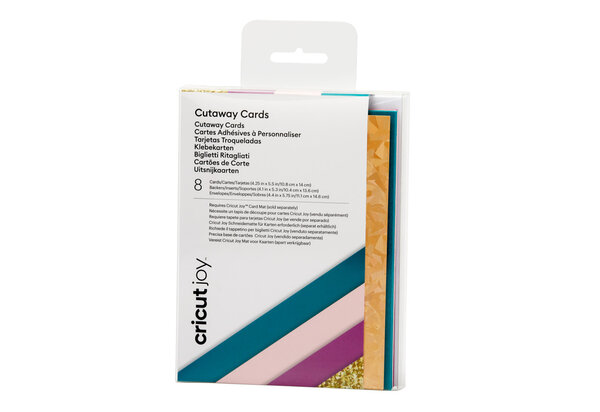 Cricut Joy Cartes Adhésives et Enveloppes Emeraude/Fuschia 8 pièces