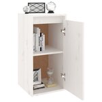 vidaXL Armoire murale Blanc 30x30x60 cm Bois de pin massif