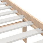 vidaXL Cadre de lit 90x190 cm Simple Bois massif