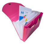 Trieur Valisette 13 Compartiments En Polypropylène Iderama Pp - 24x32cm - Couleurs Assorties - X 6 - Exacompta