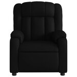 vidaXL Fauteuil de massage inclinable électrique noir similicuir