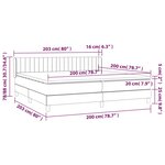 vidaXL Sommier à lattes de lit et matelas Vert foncé 200x200cm Velours