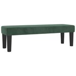 vidaXL Sommier à lattes de lit et matelas Vert foncé 160x200cm Velours