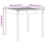 vidaXL Ensemble de bistrot de jardin 3 Pièces marron miel bois pin massif