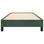 vidaXL Cadre de lit Vert foncé 90x190 cm Velours