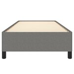 vidaXL Cadre de lit Gris foncé 90x200 cm Tissu