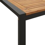 vidaXL Ensemble à manger de jardin 9 Pièces bois d'acacia solide et métal