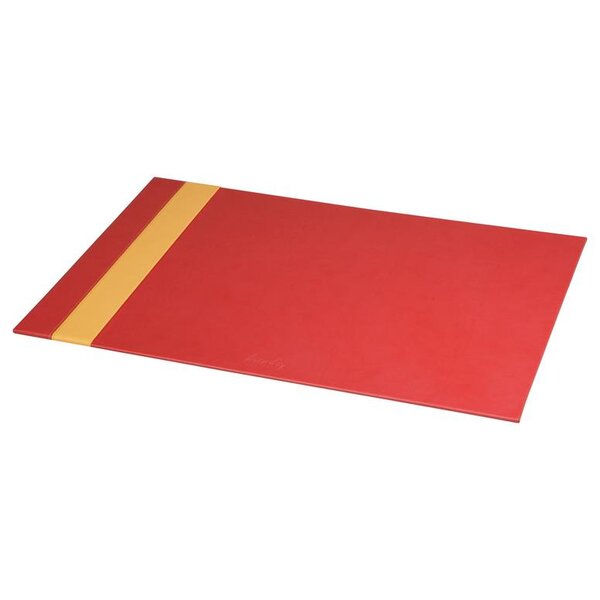 Sous-Main Coquelicot 60x40 cm Piqûre Sellier Simili Cuir - Rhodiarama RHODIA