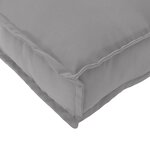 vidaXL Coussin de palette pour banc gris 110x40x8 cm en tissu Oxford