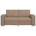 Canapé Loveseat vidaXL Cappuccino 140 cm en simili cuir