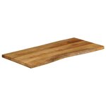 vidaXL Dessus de table 110x60x2 5 cm bord vivant bois massif manguier