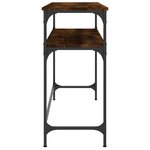 vidaXL Table console chêne fumé 100x35 5x75 cm bois d'ingénierie
