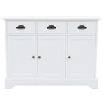 vidaXL Buffet avec 3 portes MDF et Bois de pin 105x35x77 5 cm