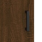 vidaXL Buffet haut chêne marron 69 5x31x115 cm bois d'ingénierie