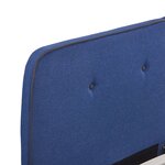 vidaXL Cadre de lit sans matelas bleu tissu 180x200 cm