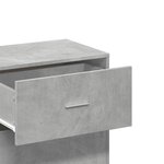 vidaXL Armoire de rangement gris béton 56 5x39x90 cm bois d'ingénierie